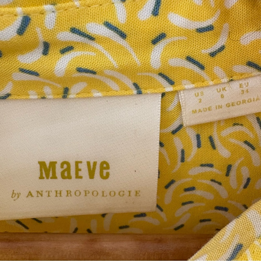 Anthropologie Maeve Blithe Button Down Tie Sleeve… - image 5